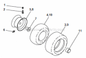 Page H Diagram and Parts List for  Weed Eater Lawn Tractor